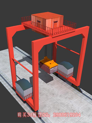 港口龍門吊車四3dmax模型